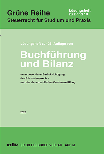 Ansicht: Buchführung und Bilanz Lösungsheft